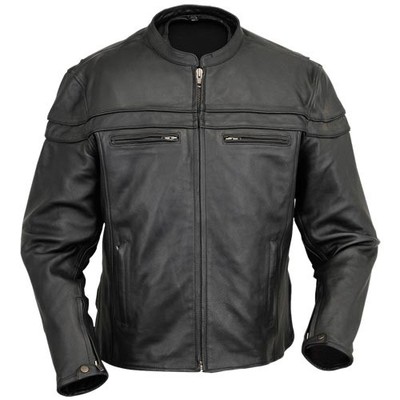 Mens premuim Racer Style Leather Jacket