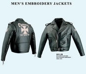 Leather Chopper MC Jacket