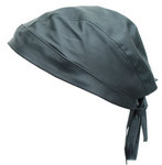 Solid Leather Skull Cap