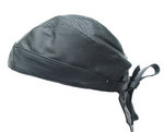 Perforated Leather Skull Cap