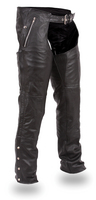 Black Naked Leather Thermal Chap