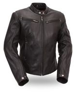 Ladies Vented Naked LeatherJacket FIL157NOCZ