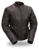 Women’s Side Buckled Racer jacket FIL177CSLZ