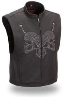 Mens Skull Vest