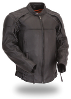 Men’s Vented Scooter Jacket with blacked out highly reflective piping FIM232CSLZ