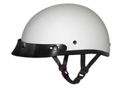 D.O.T. DAYTONA SKULL CAP- HI-GLOSS WHITE