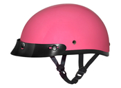 D.O.T. DAYTONA SKULL CAP Motorcycle Helmet Hi Gloss PINK