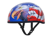  D.O.T. DAYTONA SKULL CAP- AMERICAN FLAG