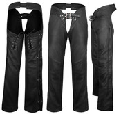 Low-Rise Cowhide Leather Chaps