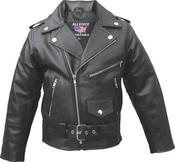 Kid's Basic Motorcycle Jacket Black