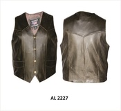 Men's Retro Brown Leather Vest 