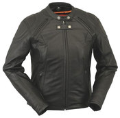 Womans Vented Racing Leather Jacket