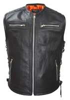 Men's Premium Padded Leather Vest 