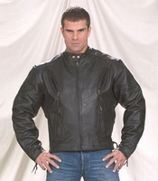 Men's Vented Racer Motorcycle Jacket