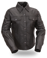 Ladies Lightweight Leather Shirt FIL133ES