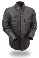 Men’s Lightweight Leather Shirt FIM403ES