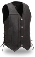 Mens Buffalo Nickel Vest With Concealed Gun Pockets WITH side Laces