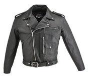 Men's D Pocket Horsehide Motorcycle Jacket