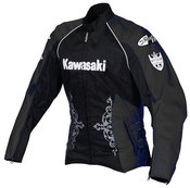 Ladies Kawasaki Jet-Z Textile Jacket (Black)