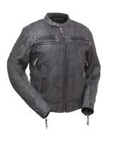 Mens Leather Jacket by First Manufacturing The Warrior King