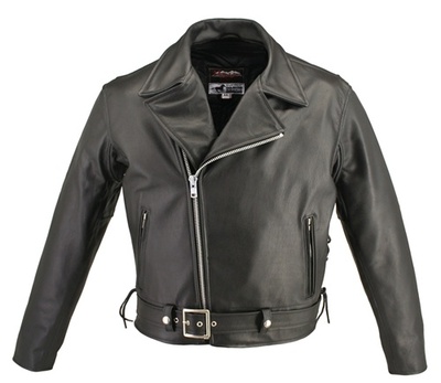 Men's Full Belted Horsehide M/C Jacket