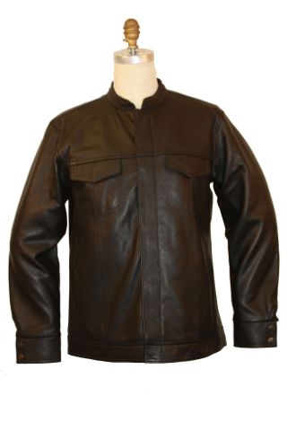 Leather Shirt w/gun pockets (Concealment shirt)