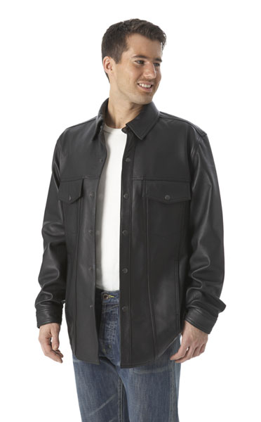 Men’s Lightweight Leather Shirt